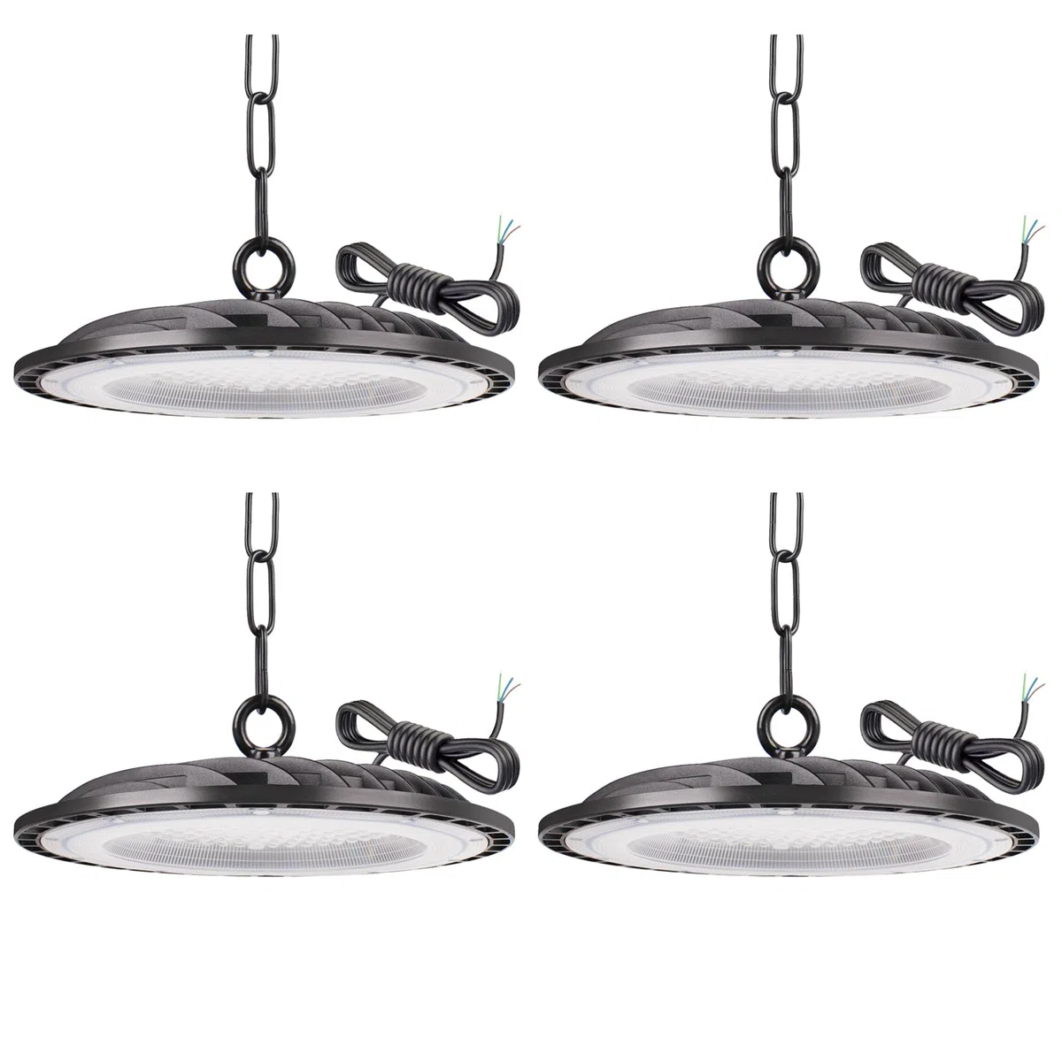 200W LED UFO Industrielampe, 6000K Kaltweiß Hallenstrahler 20000LM, UFO LED Werkstattlampe, IP65 Wasserdichte UFO High Bay Licht für Fabriken,Garage,Lagerhaus