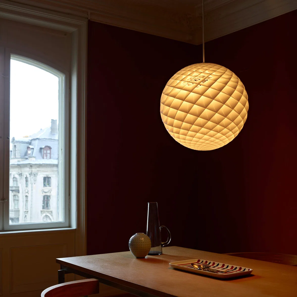 Patera ⌀ 450, max. 60W, E27, Louis Poulsen, Pendelleuchte Entworfen von Øivind Slaatto (Weiß, ⌀ 450)