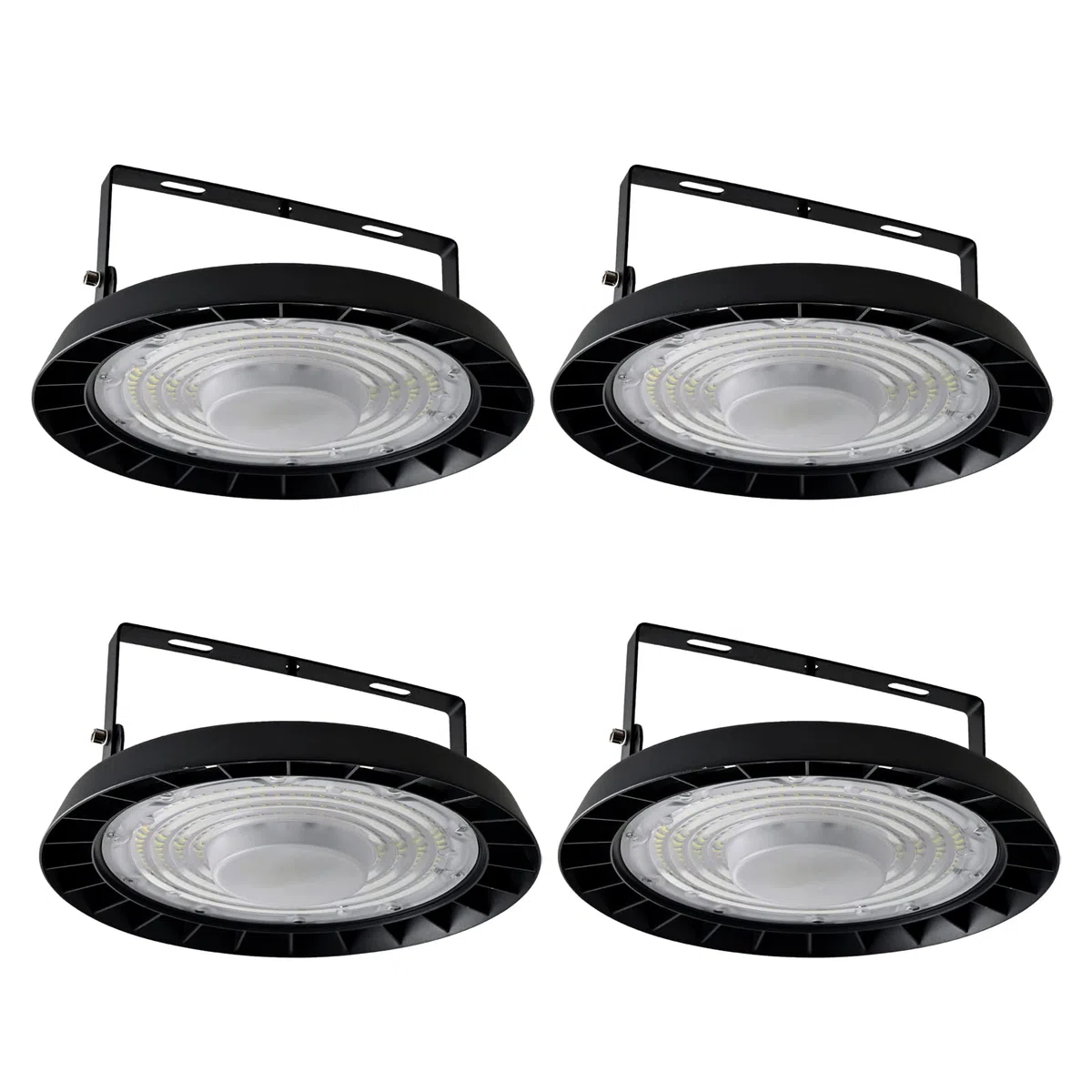 200W UFO LED Industrielampe,20000LM Led Hallenbeleuchtung,IP65 LED Hallenstrahler 6500K Industriebeleuchtung High Bay Licht für Garage,Werkstätten,Fabrik,Hallen(Kaltes Weiß-4pcs,200W)