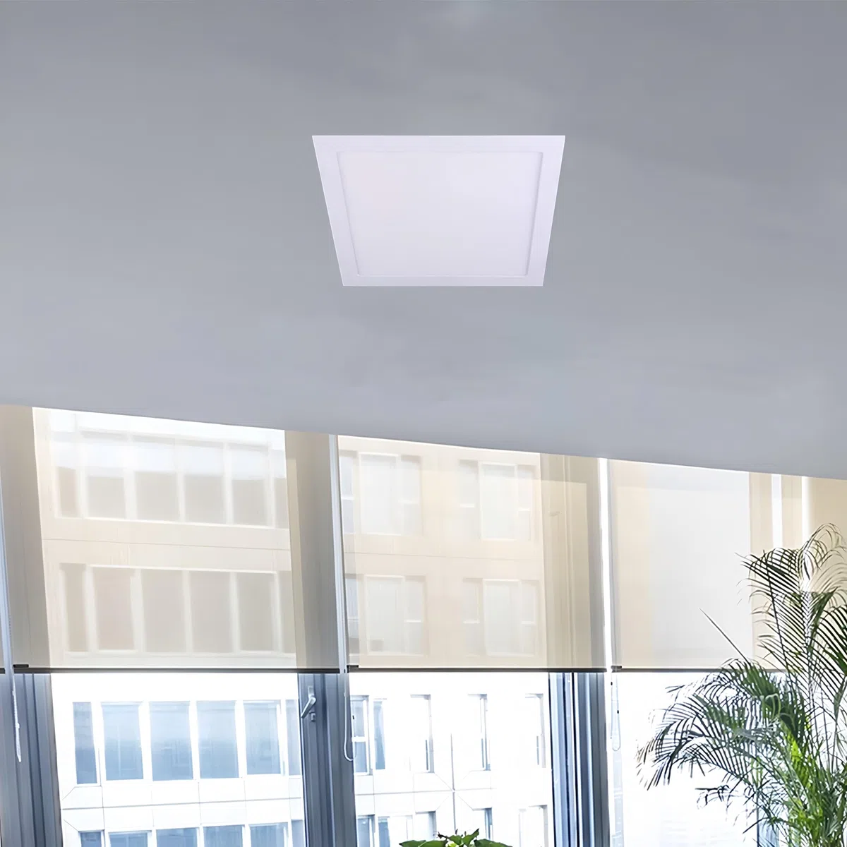 ONSSI Quadratische LED-Platte 295 x 295 mm, 24W (Pack 5), superflaches Panel, Einbau, Kaltlicht 6500K, weißer Rahmen, hohe Helligkeit, Deckenleuchte