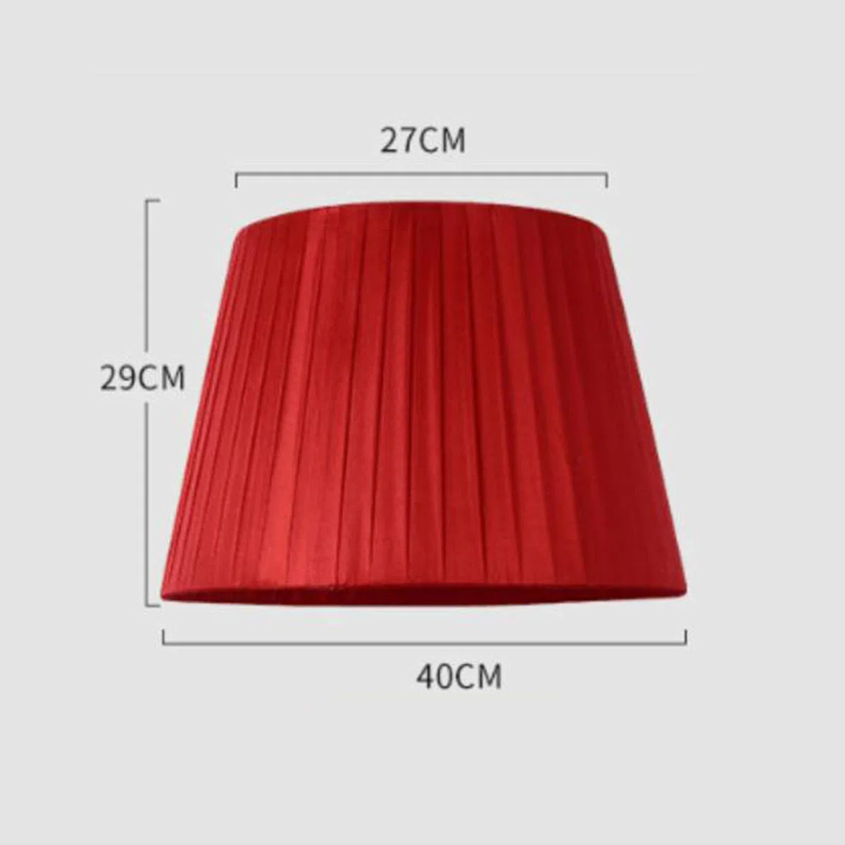 Lampenschirm aus Baumwoll- und Leinenstoff, DIY-Lampenschirm aus Stoff, E27-Schraubmund, geeignet für Tischlampe, Stehlampen-Lampenschirm,F,40cm