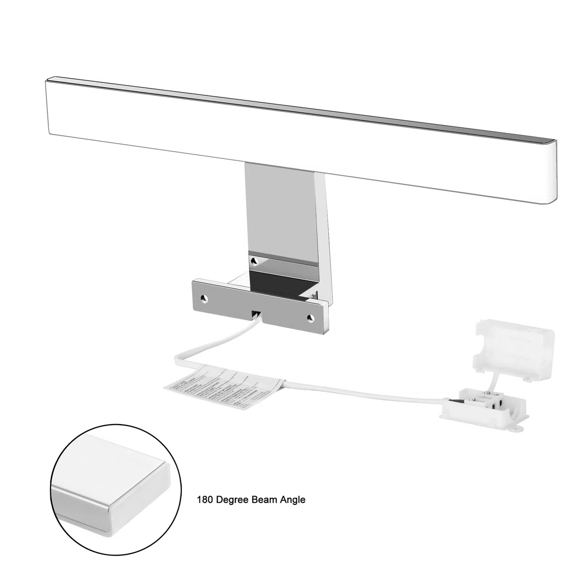 Aourow LED Spiegellampe Badezimmer Spiegelleuchte 5W 300mm 500lm Badleuchte Neutralweiß 4000k,Spiegellampen Spiegel Badezimmerschrank 230V,LED Badspiegelleuchten Badezimmerspiegel(kein Schalter)