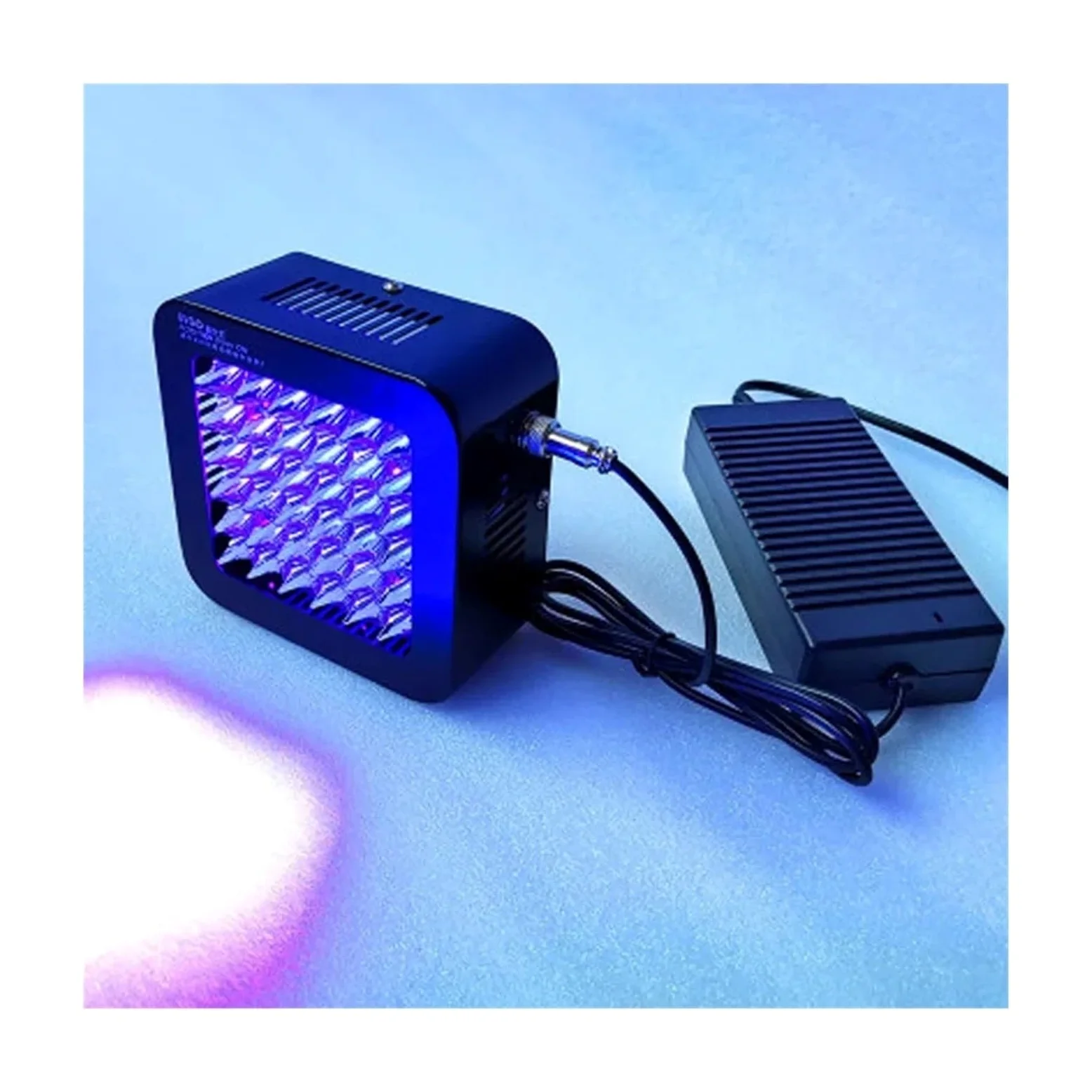 EDEDE Schwarzlicht, 400 W hochintensive UV-Härtungslampe, Lichthärtungslampe, UV-Kleber, schattenloser Kleber, Lack, grüne Tinte UV Lampe(395nm)