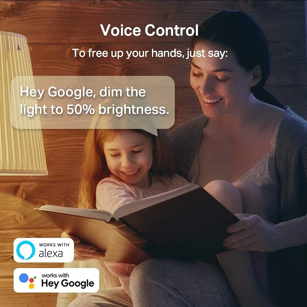 Tapo TP-Link L510E smarte WLAN Glühbirne E27, dimmbar 8.7 W, kein Hub notwendig, kompatibel mit Alexa, Google Assistant, Abläufe und Zeitpläne, Abwesenheitmodus, App, Warm Weiß, 2er pack