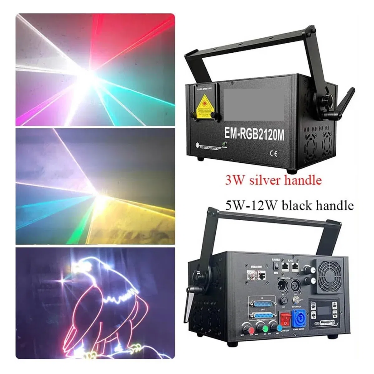 5W-12W RGB Animation Strahl Scanner Bühne Licht Projektor DJ Disco Bar Club Party Tanz Hochzeit Weihnachten Effekt Zeigen Lampe,Personalisierte Kreationen(3w rgb laser,30kpps)