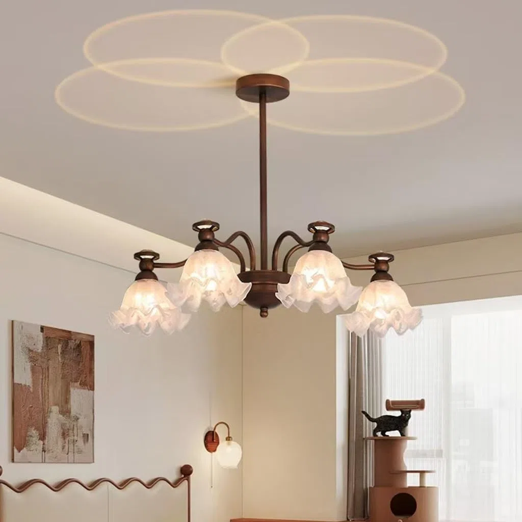 Sd Lampe mit 8 Leuchten, Antik-Bronze, für Bauernhaus, Restaurant, Küche, Wohnzimmer, Schlafzimmer, Eingangsbereich