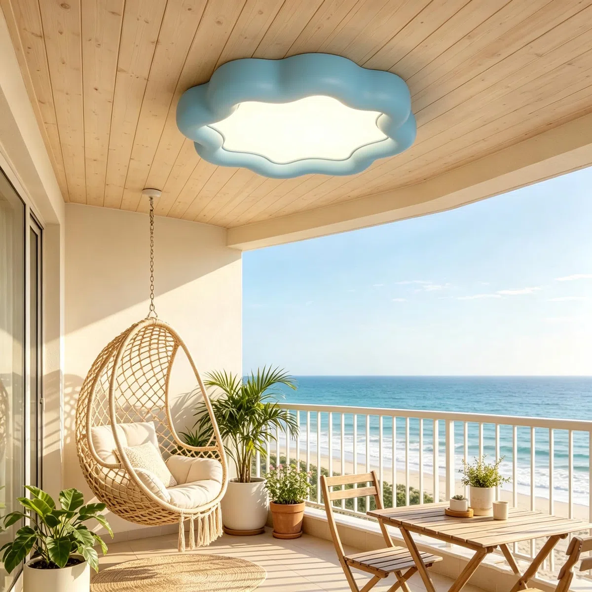 Cloud LED-Deckenleuchte, 3-in-1 Farbtemperatur, Deckennahe LED-Leuchte, Gehäuse Aus Kunstharz & Acrylschirm, Beleuchtungskörper Für Schlafzimmer, Küche, Wohnzimmer, Büro Und Flur.