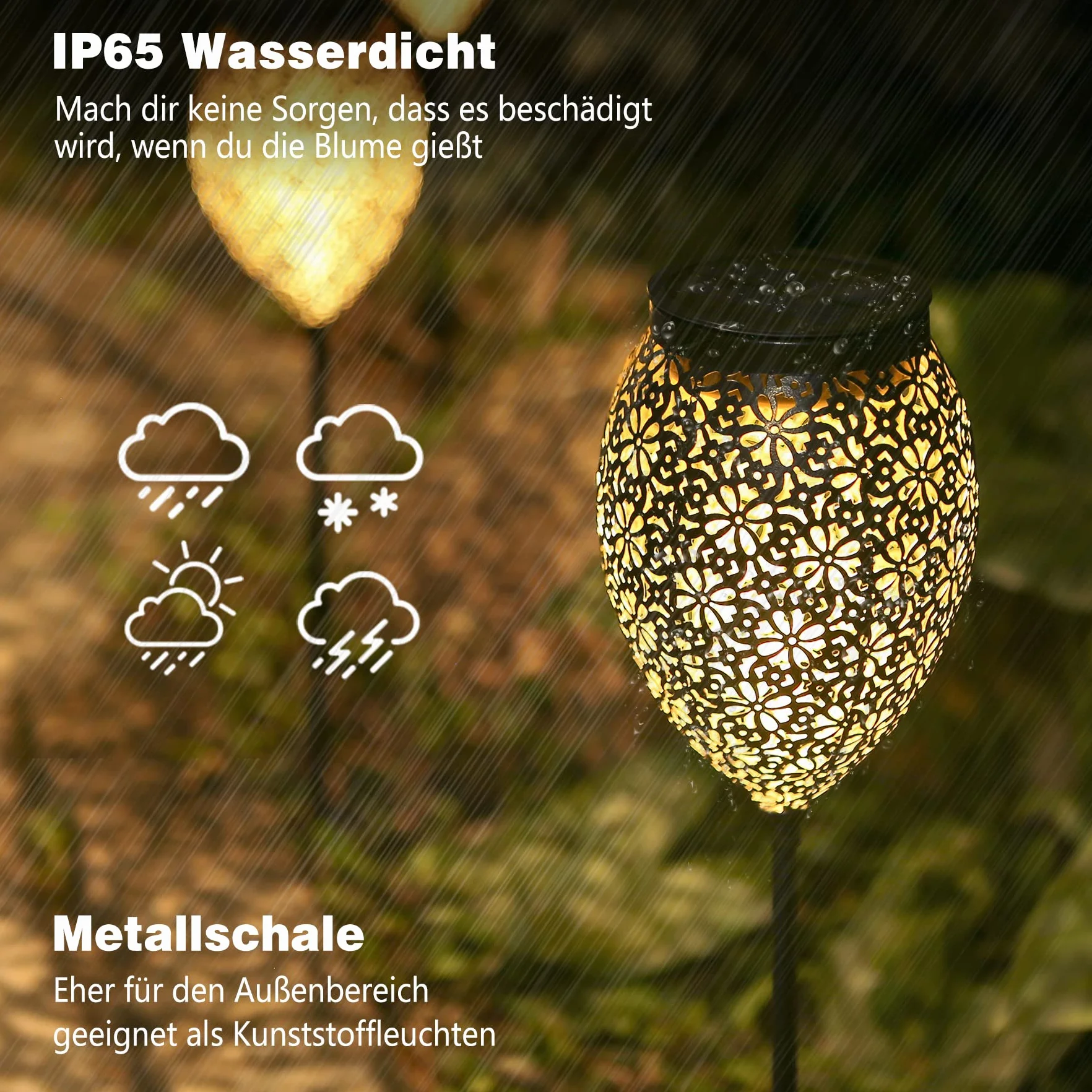 JOYCREATOR 2 Stück Solarleuchten Ersatz Top 8,12 cm, 600 mAh Solarlampen Ersatzteile 2er Set mit IP65 Wasserdicht, 15LM Solar Ersatzdeckel Solarpanel Ersatz Solarmodul für Gartenleuchte Solarlaterne