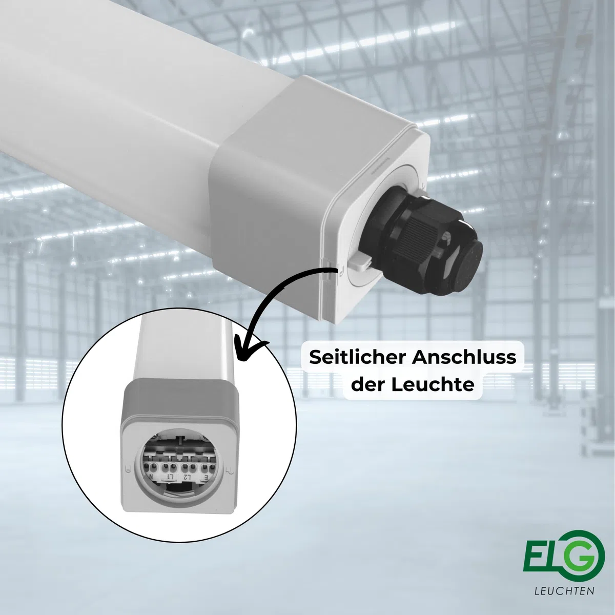 LED Feuchtraumleuchte 120cm 4000K 36W 4300lm IP66 6er Set