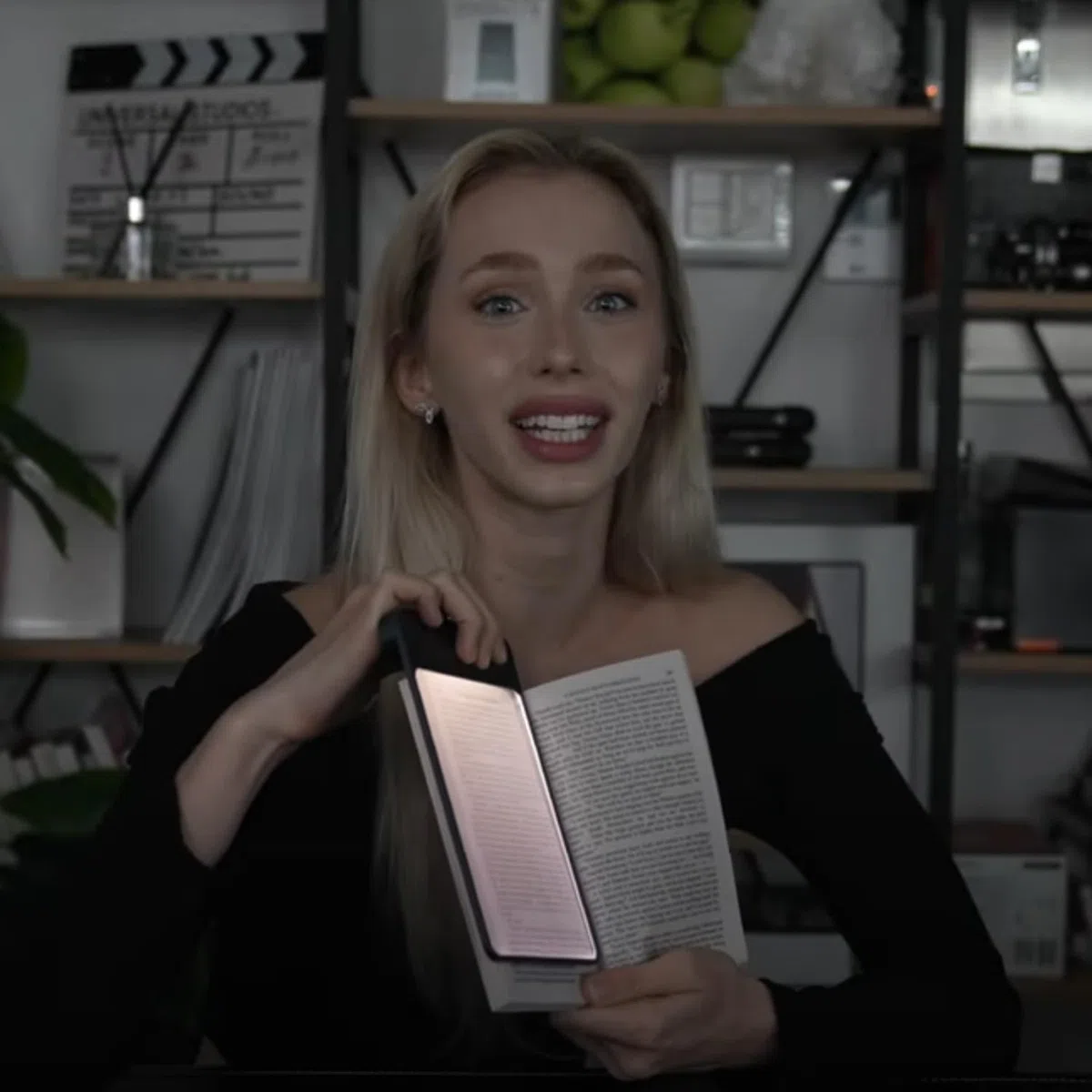 Buchlicht, LED-Leselicht, USB wiederaufladbar, warmer und kühler Ton, tragbare schnurlose Lampe zum Lesen vor dem Schlafengehen (kühle LED)