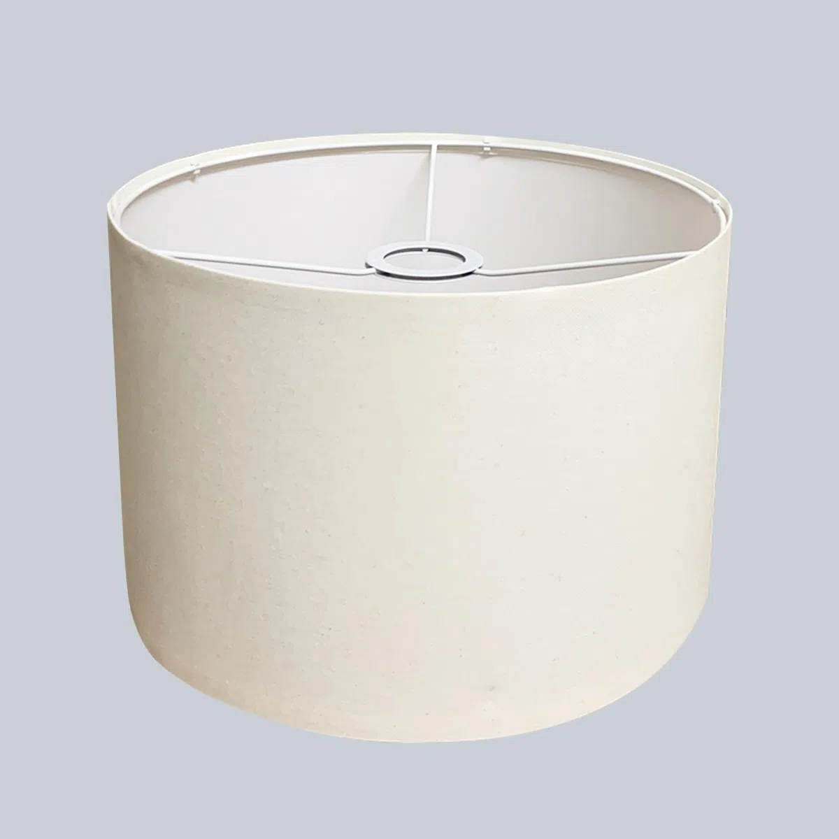 Lampenschirm Zylindrisch, Stoff Lampenschirm für Hängelampe Tischlampe Wandlampe Nachttischlampe und Stehlampe, Naturleinen 30X30X20cm (Weiß)