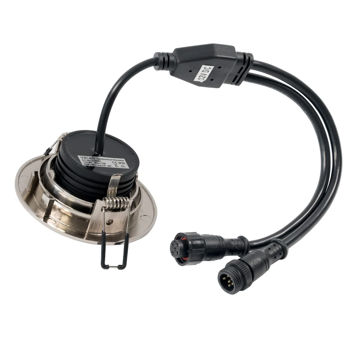 6er Set RGBW LED Einbauleuchten mit Controller und Fernbedienung 12VDC