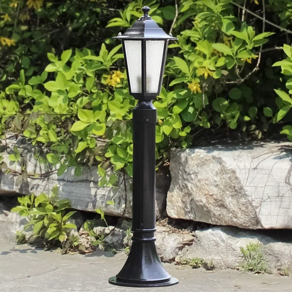 Continental Stehleuchte, wasserdicht, Gartenlampe, Antik-Optik, Victoria-Stil, Landschaftslaterne, Retro-Säule, für Villa, Tischleuchte, Außenbereich, E27, dekorative Beleuchtung, Pollerleuchte