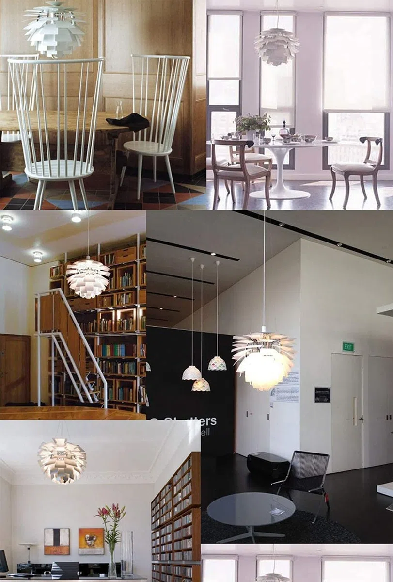 Big Hanging Lamp Ball Moderne und weiße Kiefernkegel Lampenschirm in der Kugelform aus Spiralen Blütenblatt Die Artischocke und im Designerstil zum Hängen und zum Anhänger Licht (Farbe: Weiß 48 cm)