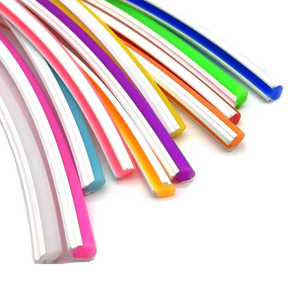 6 mm Silikon-Neonstreifenröhre, weicher, biegsamer Lichtkanal, 20 m, LED-Streifen nicht im Lieferumfang enthalten, 1 Stück(Lemon Yellow)