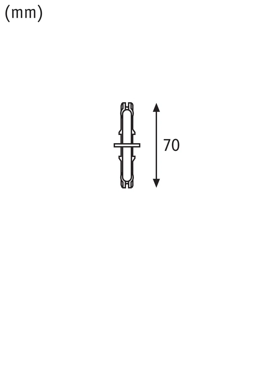 Paulmann 95140 URail Zubehör Stromtrenner 70x18 mm Silber Schienensystem