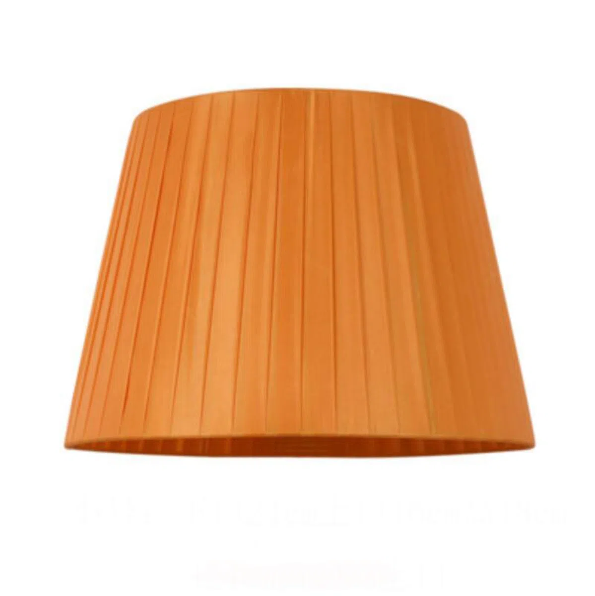Runder, konischer Trommellampenschirm – Stoff mit Leineneffekt, E27-Tischlampenschirm – Tisch-/Stehlampe, Orange, 40 cm